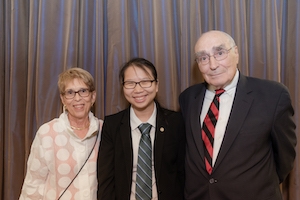 Jeanne and Dick Berdik with Scholar Serena Chen